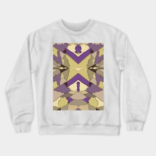 Origami Melted Retro Repeated Pattern Crewneck Sweatshirt